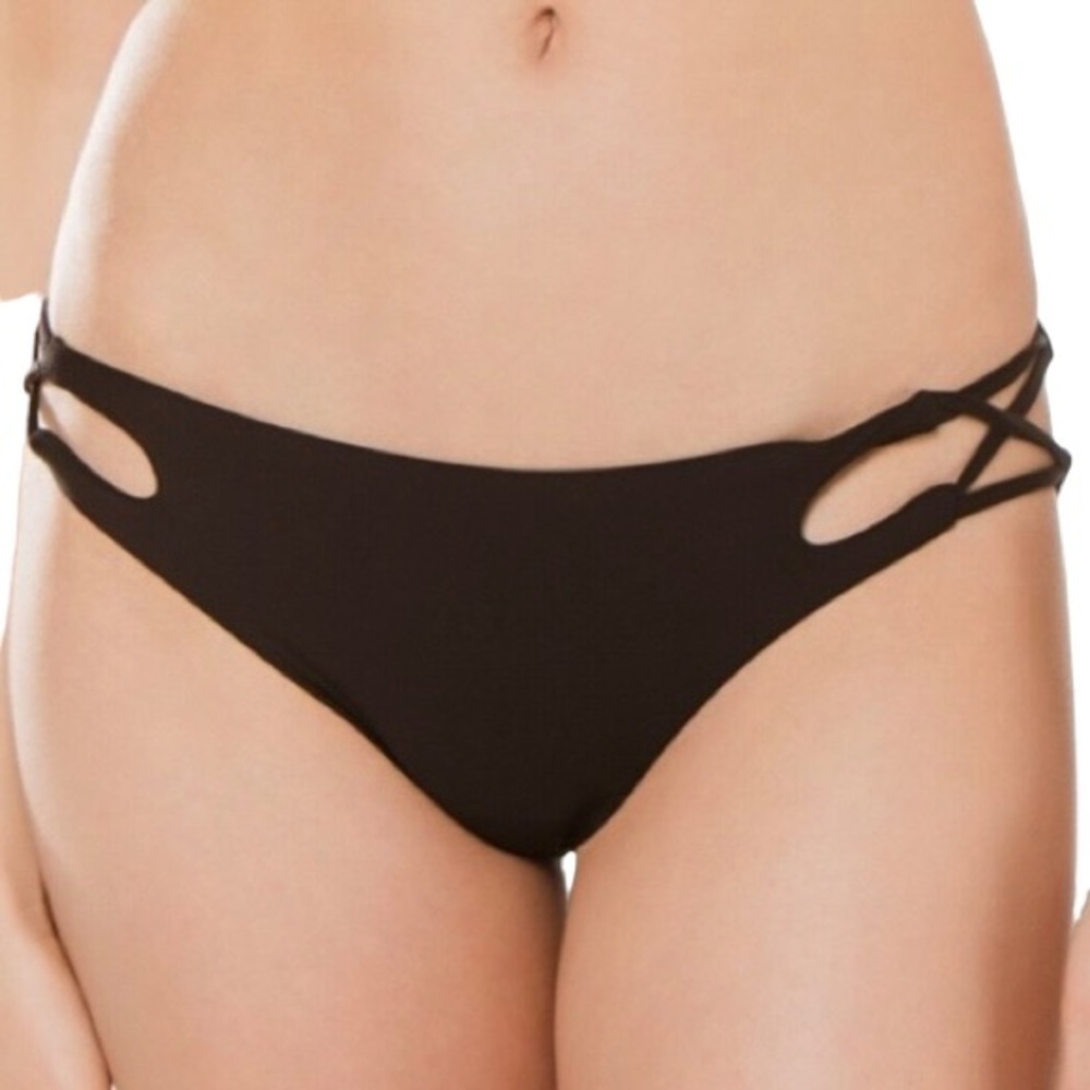 Isabella Rose Crossed Side Strap Bikini Bottom NWOT